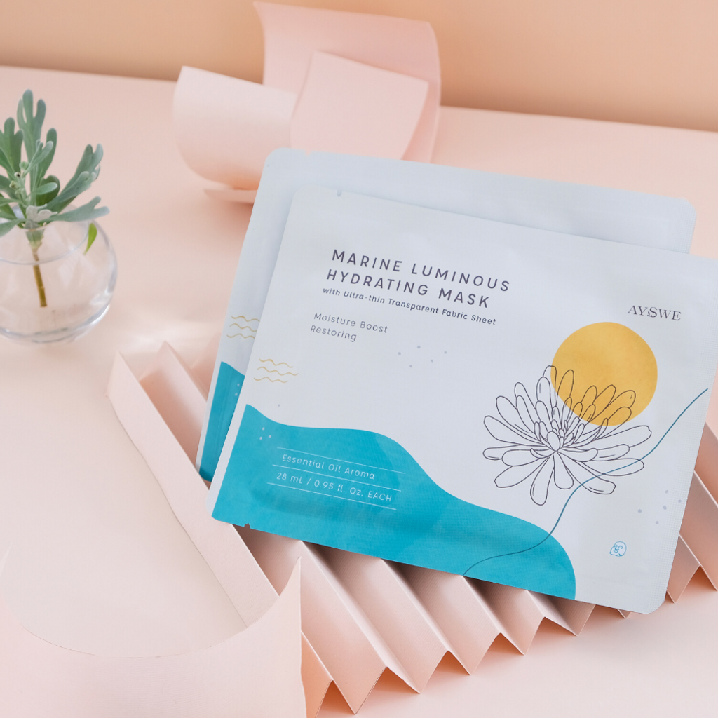 Marine Luminous Hydrating Mask with Ultra-thin Transparent Sheet Marine Luminous Hydrating Mask with Ultra-thin Transparent Sheet